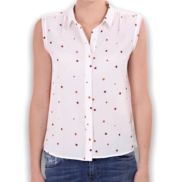 Mason Scotch (Class of ‘77) Star Print Blouse - Picture 1 of 11